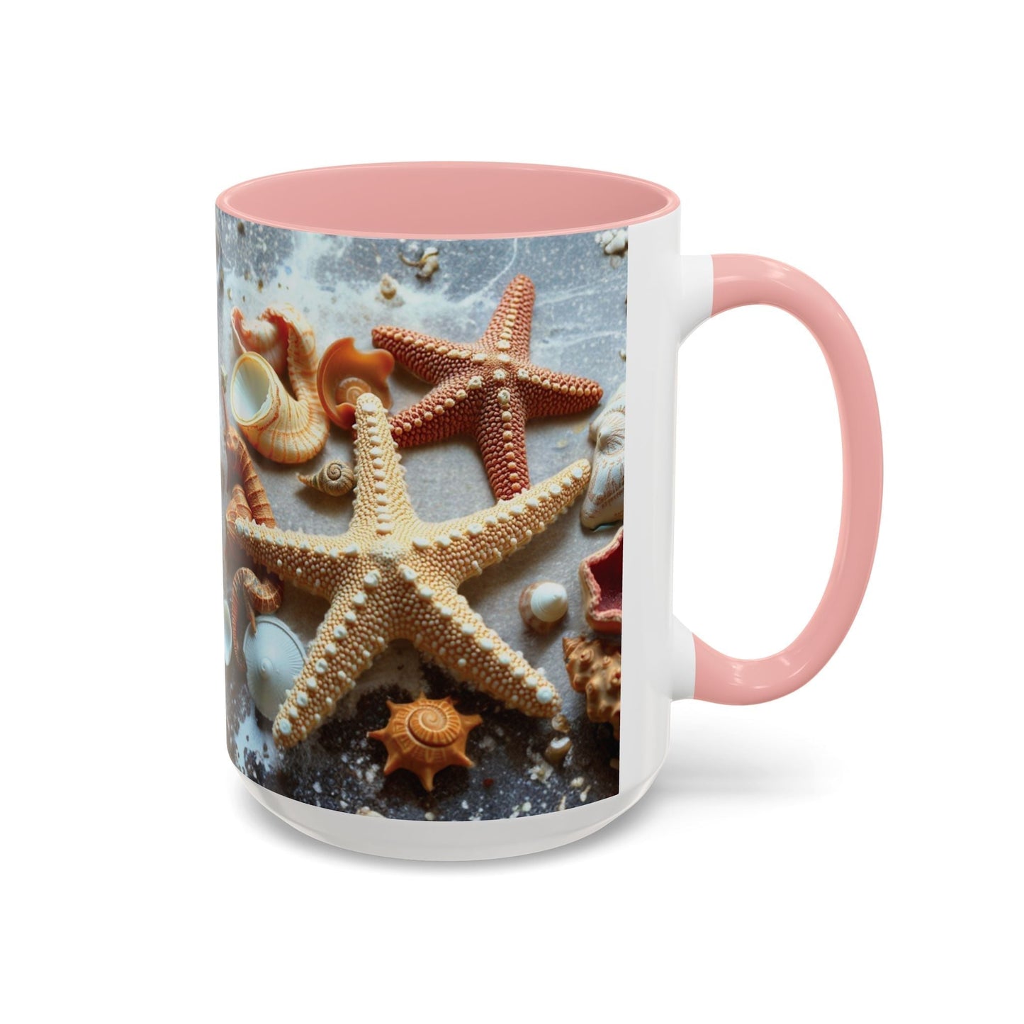 Drinkware: Beach-Themed Accent Coffee Mug with Nautical Design