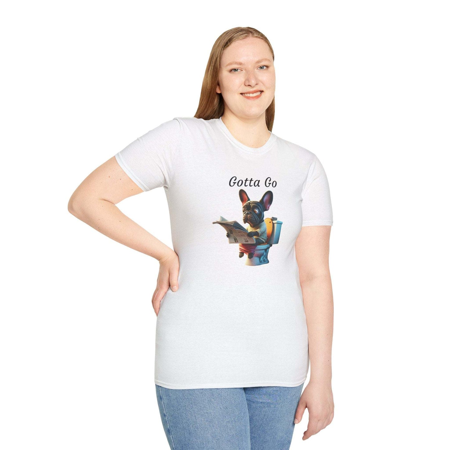 Unisex soft style T-shirt with "Gotta Go" fun design.