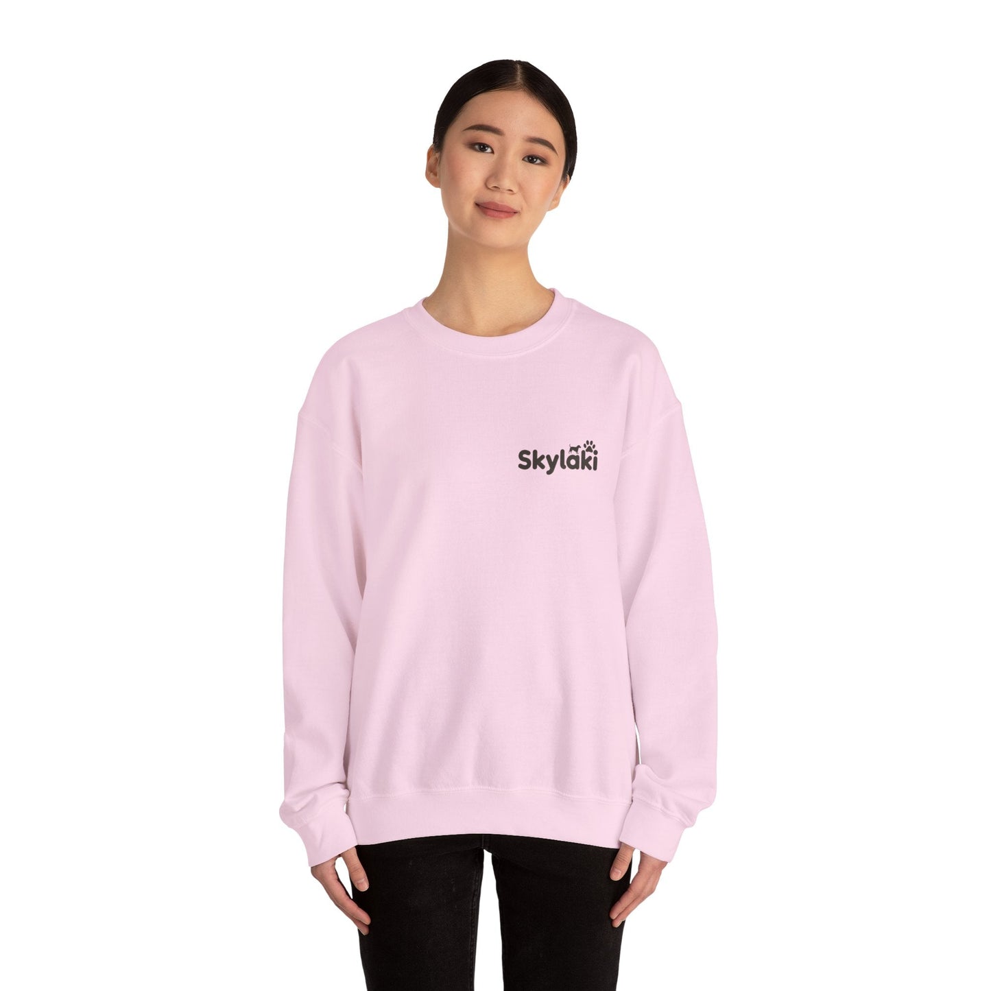 Unisex Heavy Blend™ Crewneck Sweatshirt in pink, cozy and stylish for everyday wear.