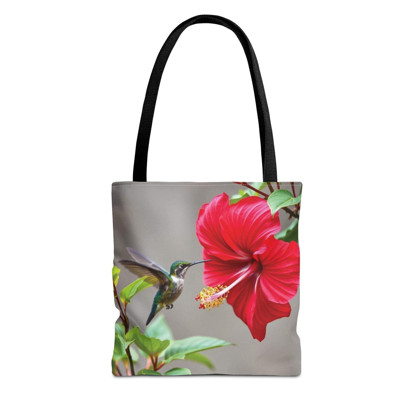 Hummingbird Tote Bag, Floral Shopping Bag, Eco-Friendly Beach Tote