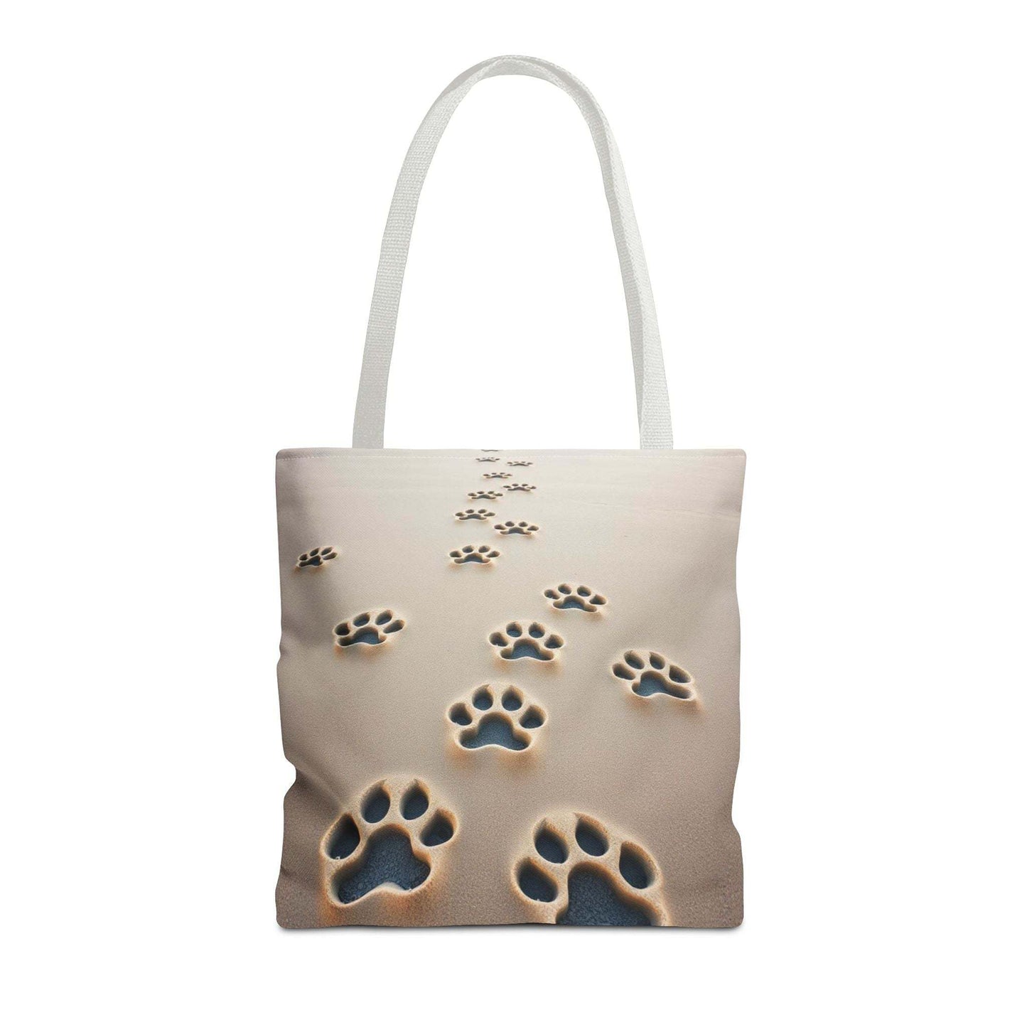 Paw Print Tote Bag with paw design, ideal for pet lovers and dog walks.