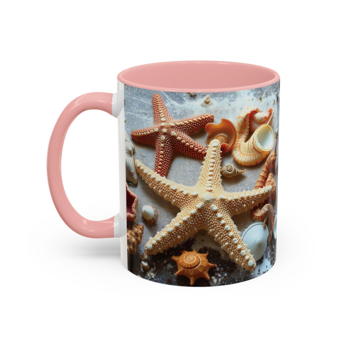 Drinkware: Beach-Themed Accent Coffee Mug with Nautical Design