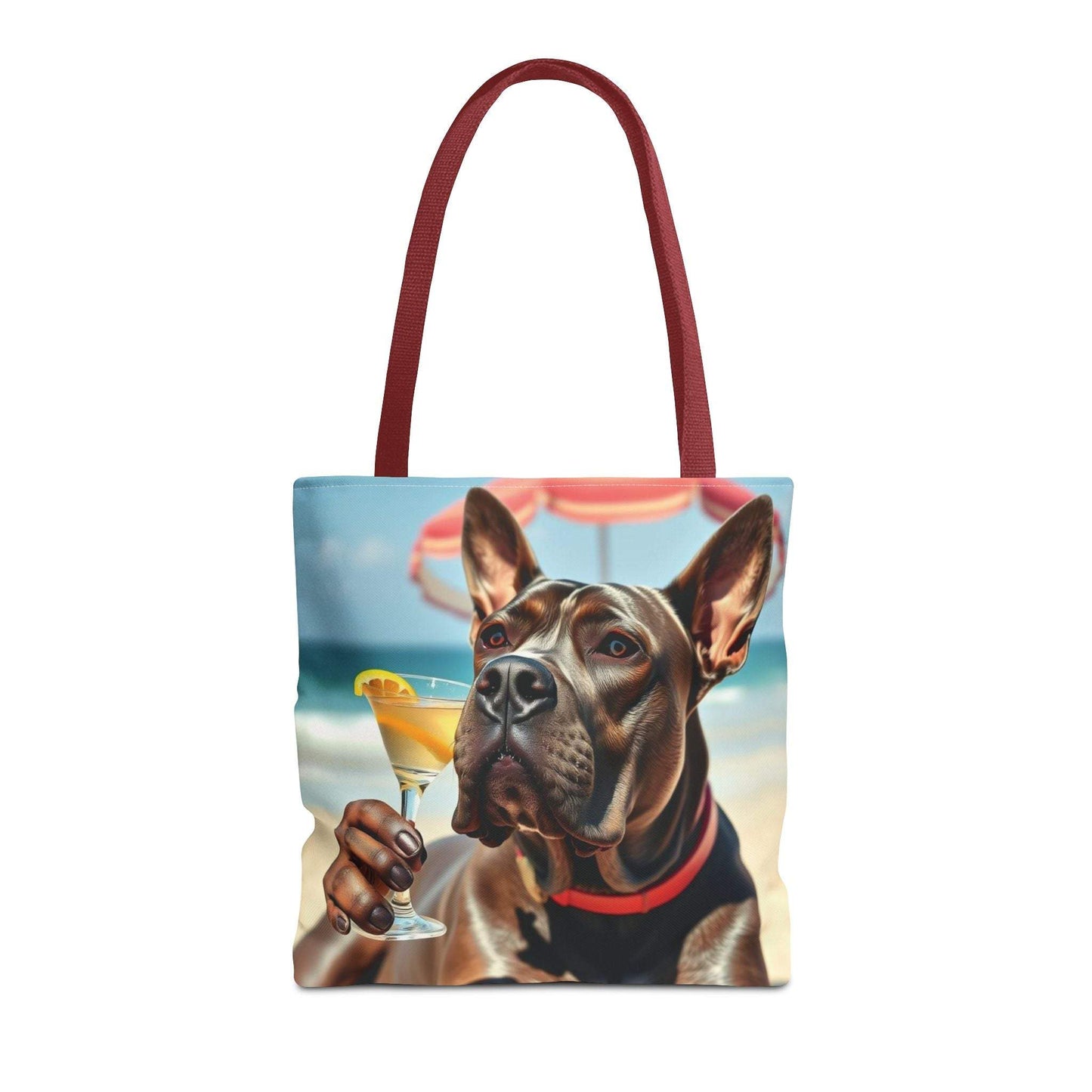 Cool Dog Tote Bag with playful dog design, perfect for pet lovers and beach days.