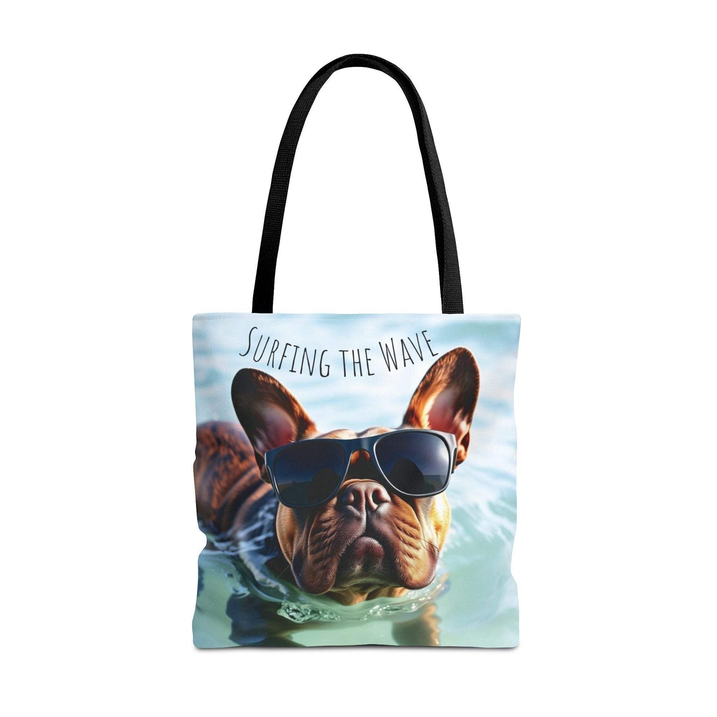 Beach Tote Bag Cool Dog - Trendy Pet Lover Shoulder Design