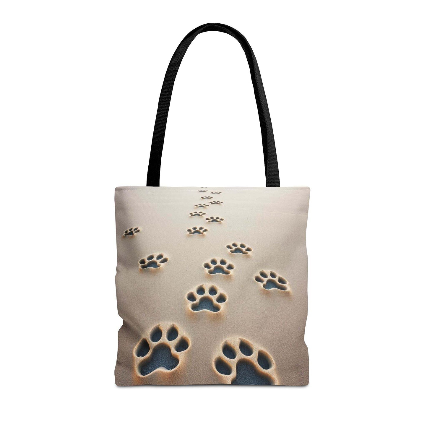 Paw Print Tote Bag with playful animal lover design, perfect for dog walks and everyday use.