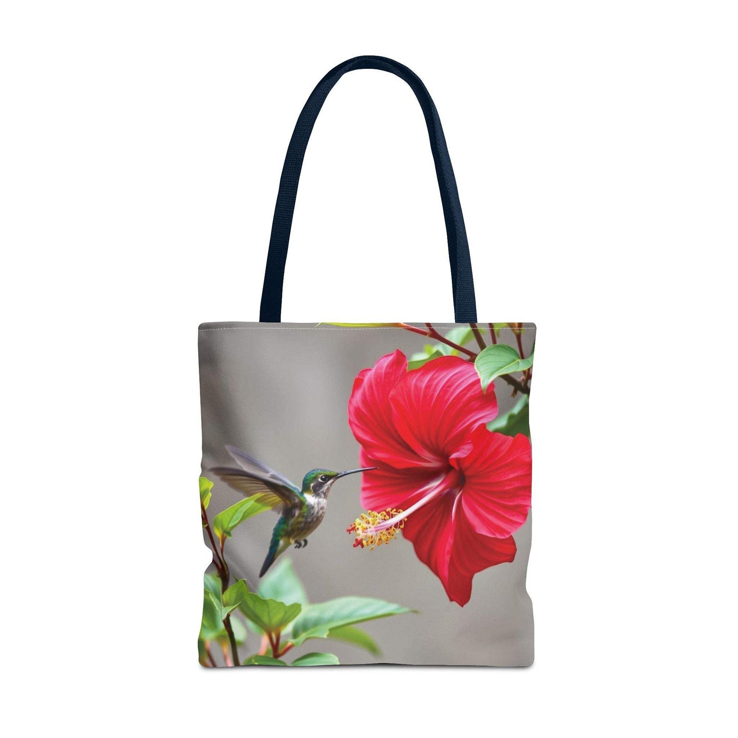 Hummingbird Tote Bag, Floral Shopping Bag, Eco-Friendly Beach Tote