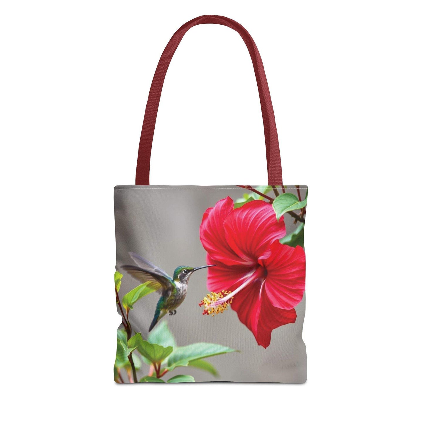Hummingbird Tote Bag, Floral Shopping Bag, Eco-Friendly Beach Tote