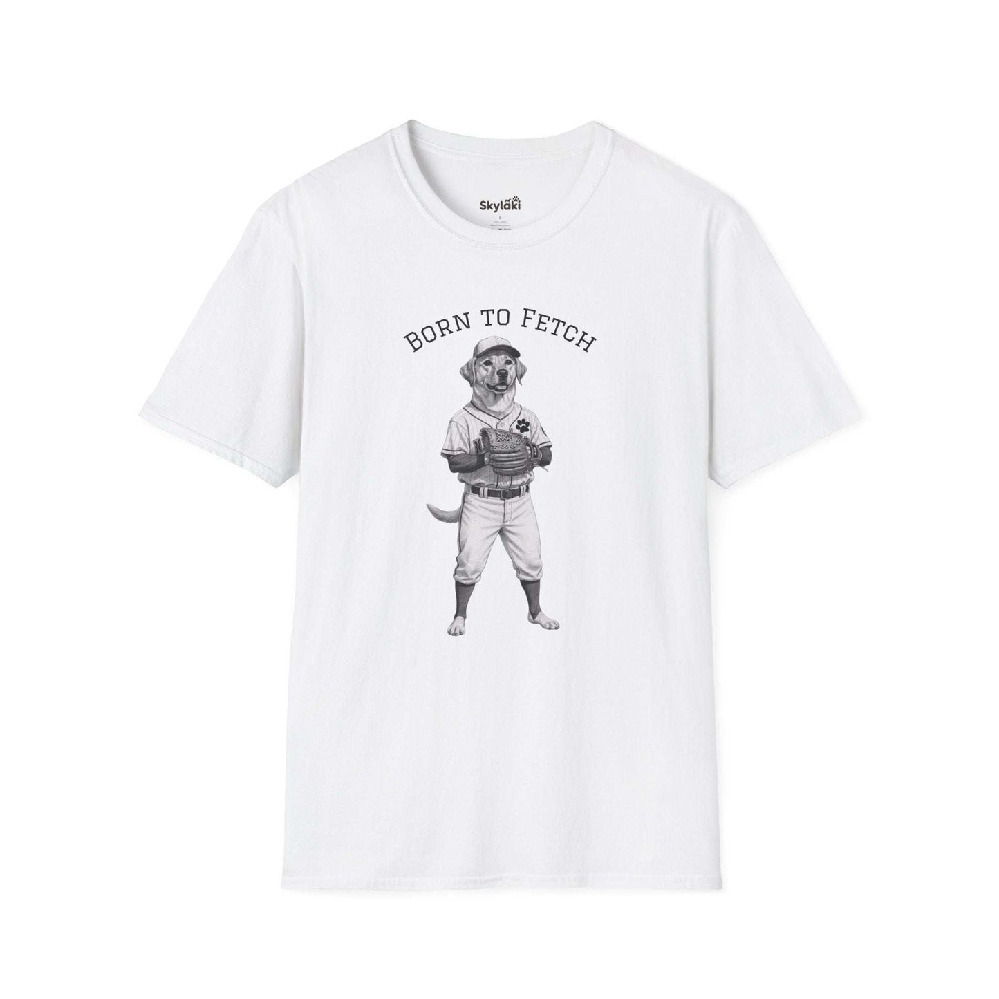 Dog Baseball T-Shirt | Born to Fetch Comfortable, Stylish Dog Tee