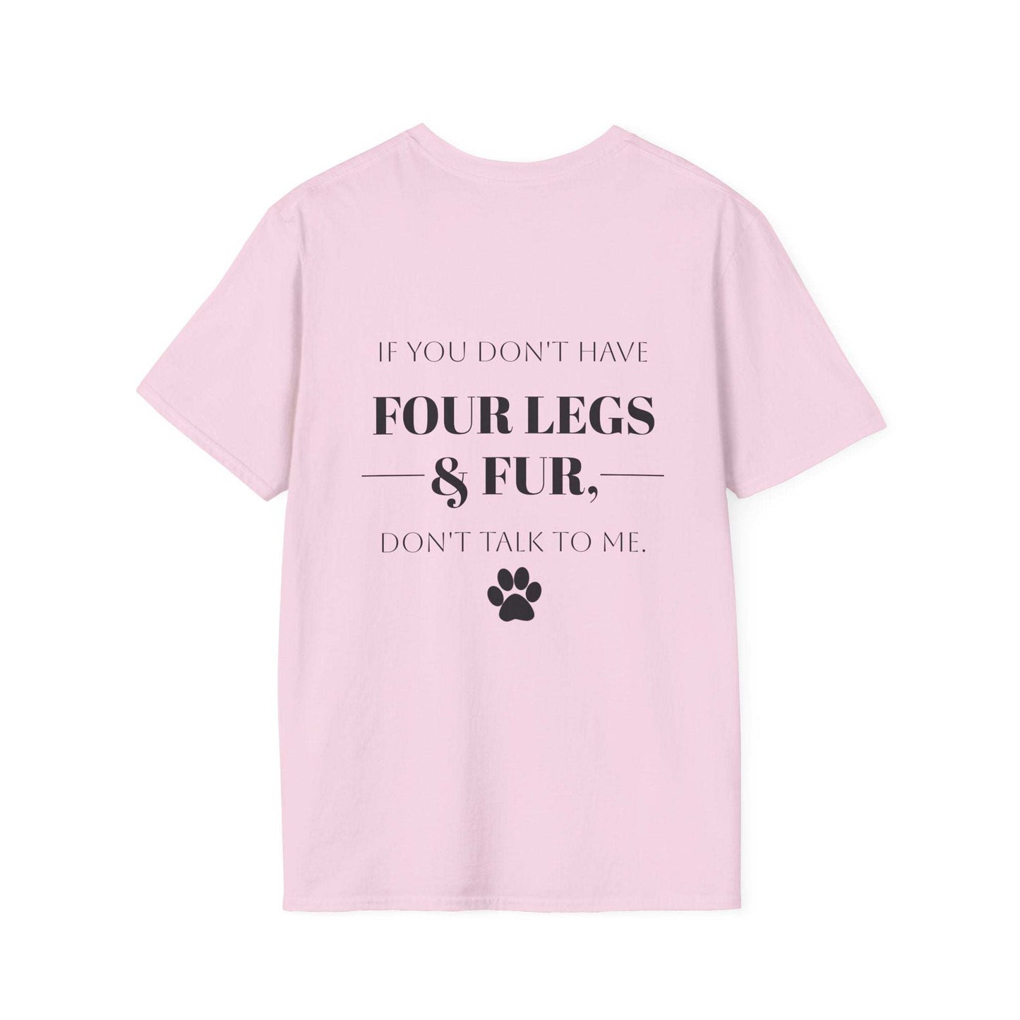 Minimalist Paw Print Pocket Tee in soft breathable cotton for pet lovers
