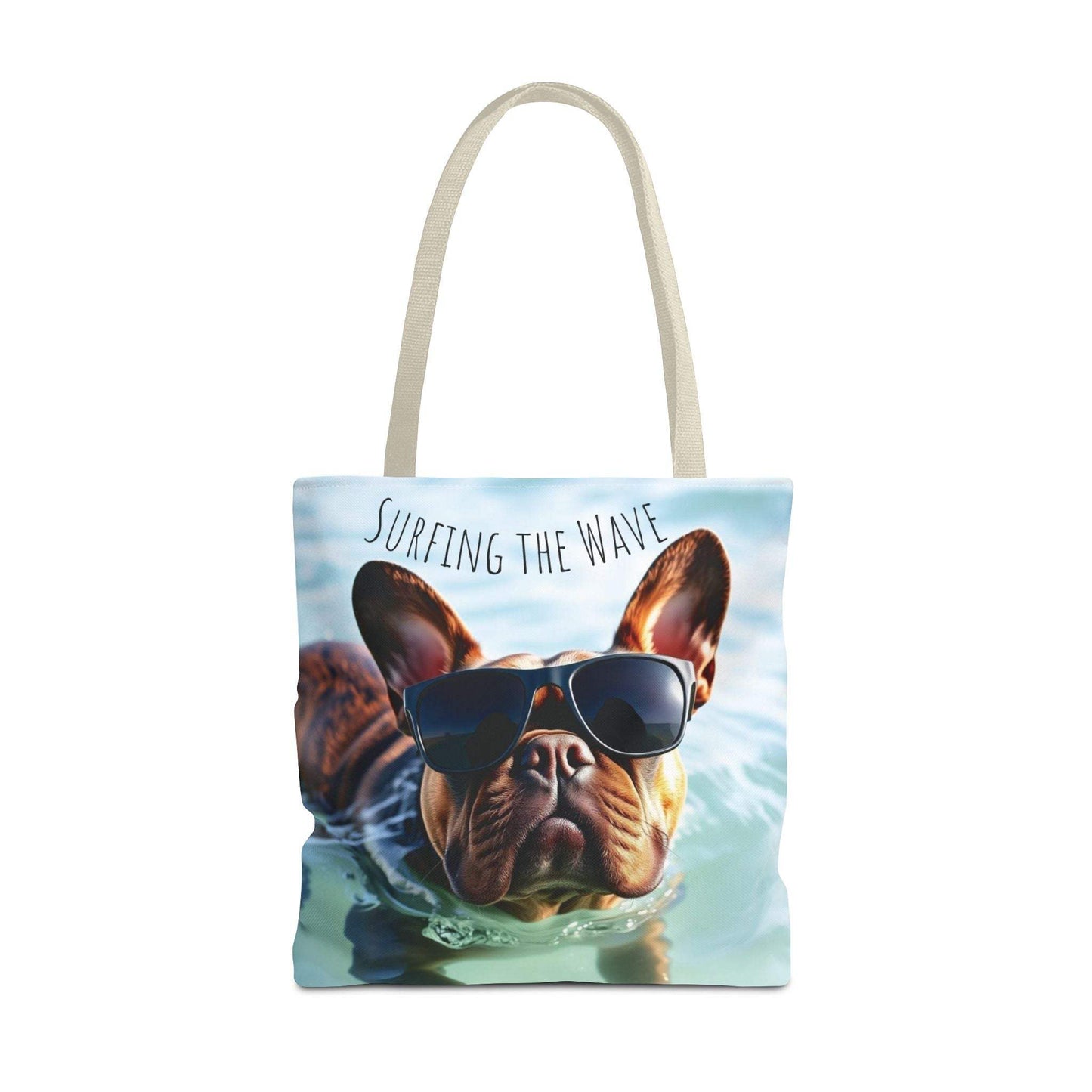Beach Tote Bag Cool Dog - Trendy Pet Lover Shoulder Design