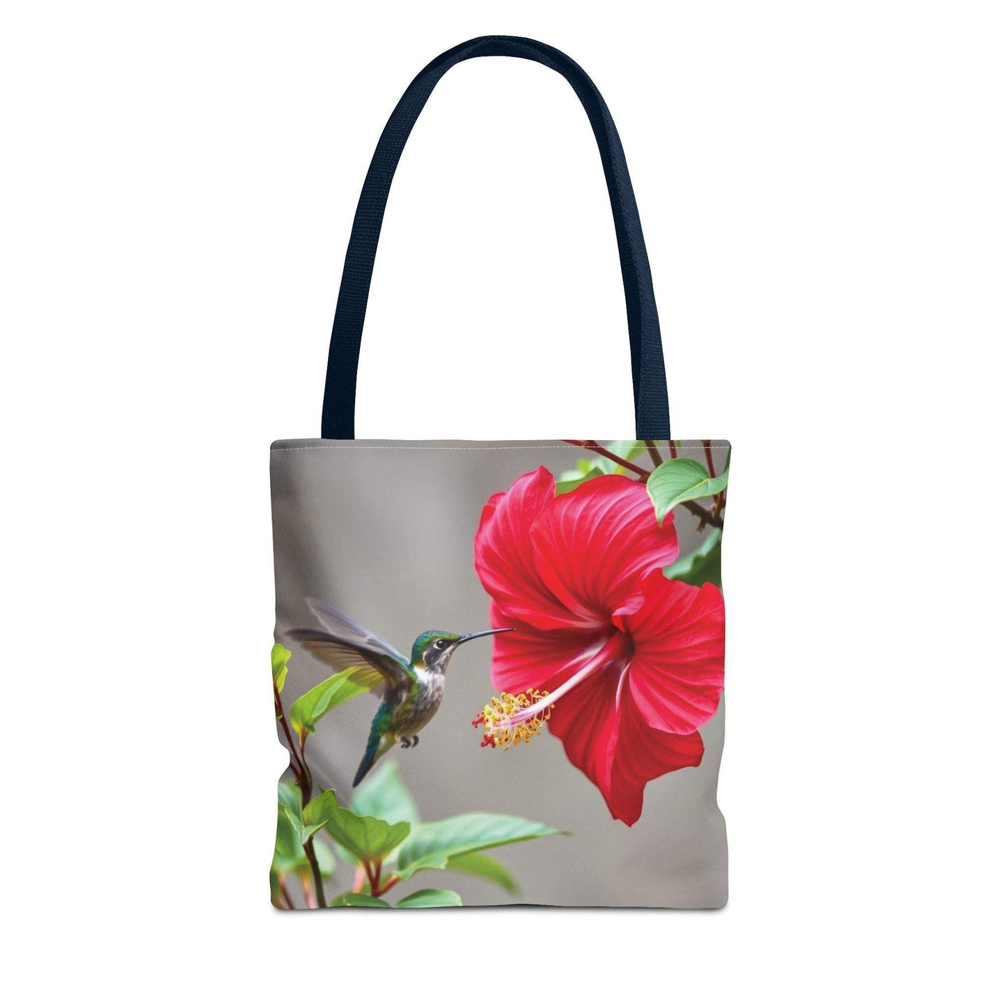 Hummingbird Tote Bag, Floral Shopping Bag, Eco-Friendly Beach Tote