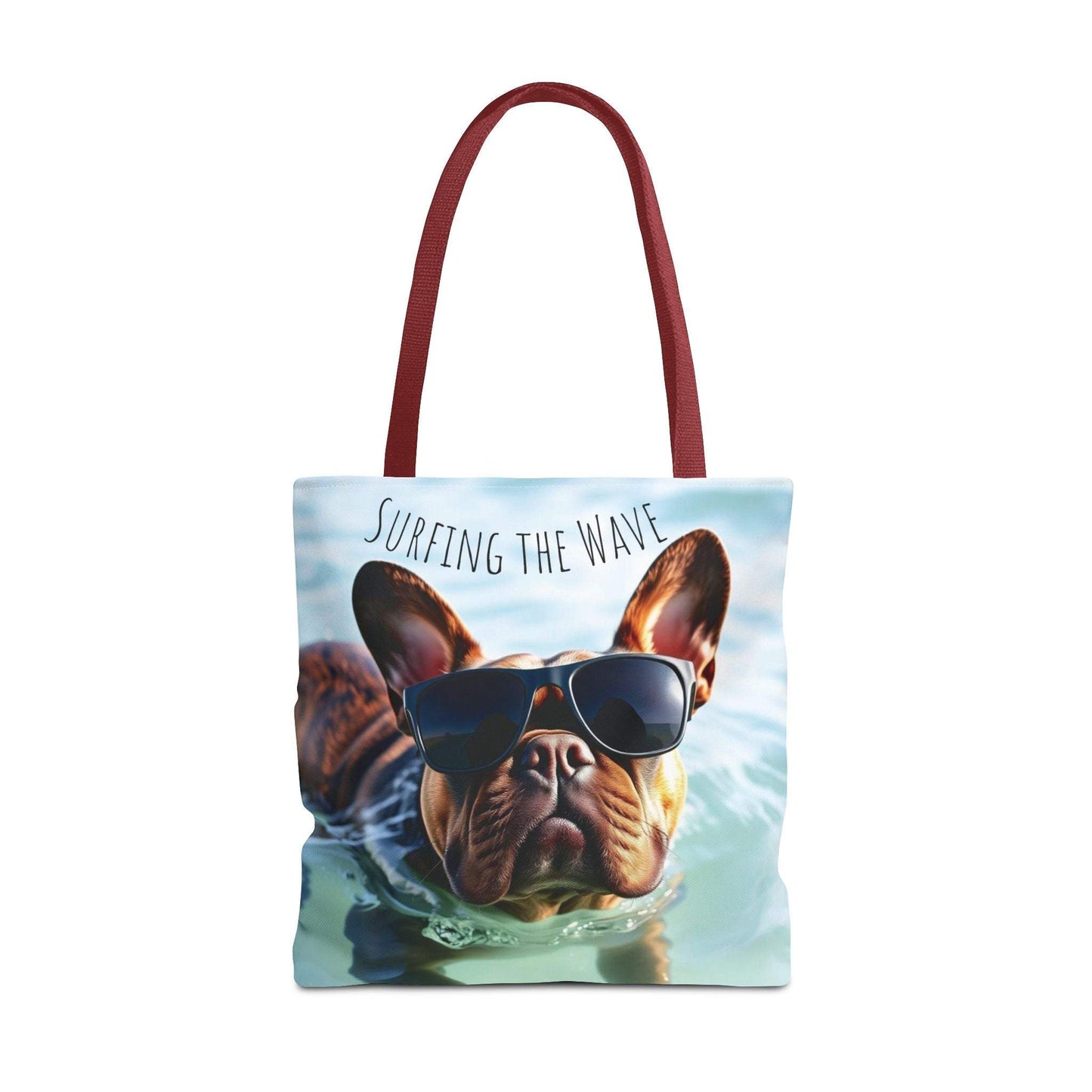 Beach Tote Bag Cool Dog - Trendy Pet Lover Shoulder Design