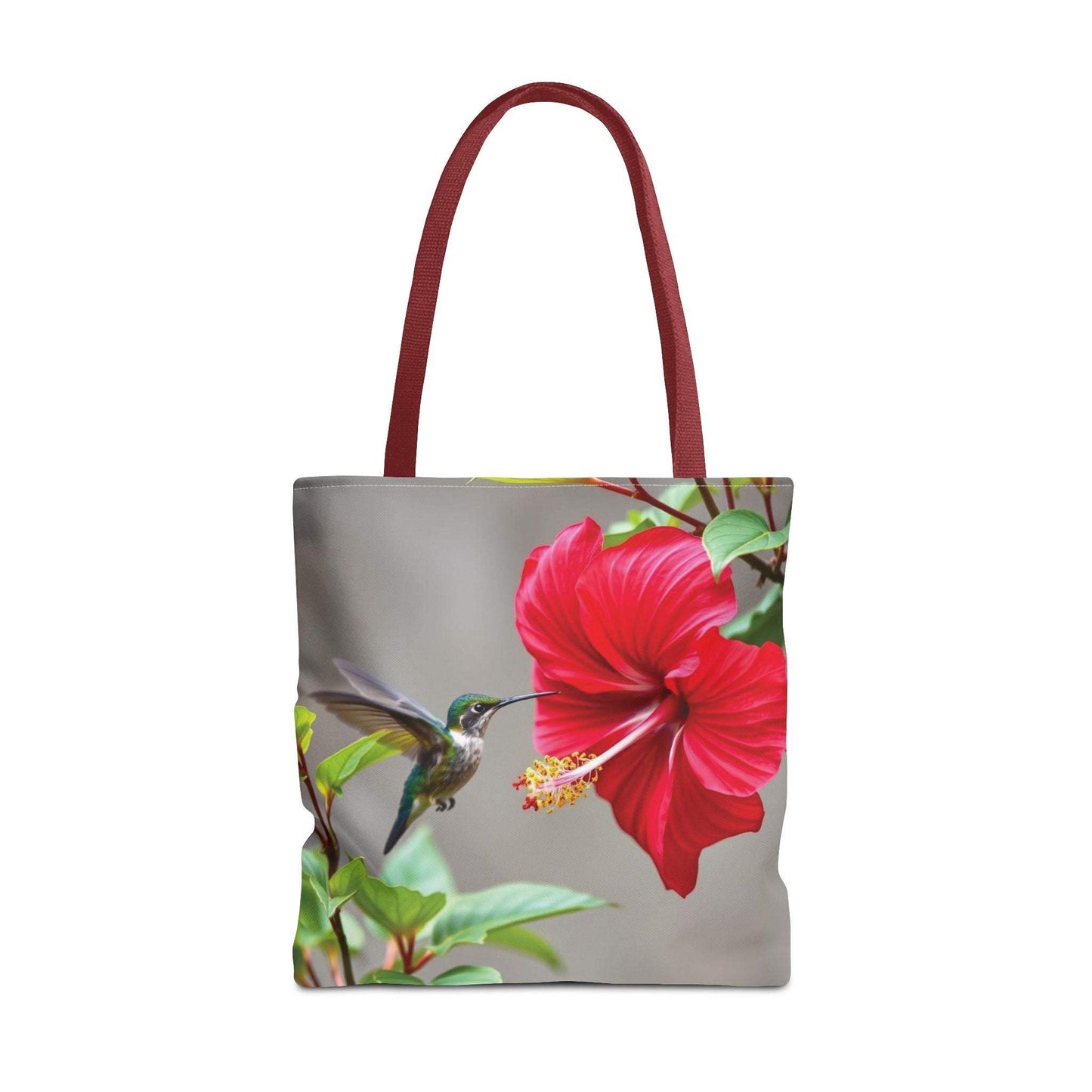 Hummingbird Tote Bag, Floral Shopping Bag, Eco-Friendly Beach Tote