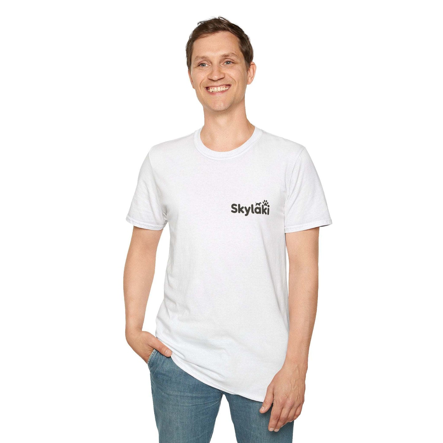Unisex Softstyle T-Shirt with minimalist design, perfect for casual everyday wear.