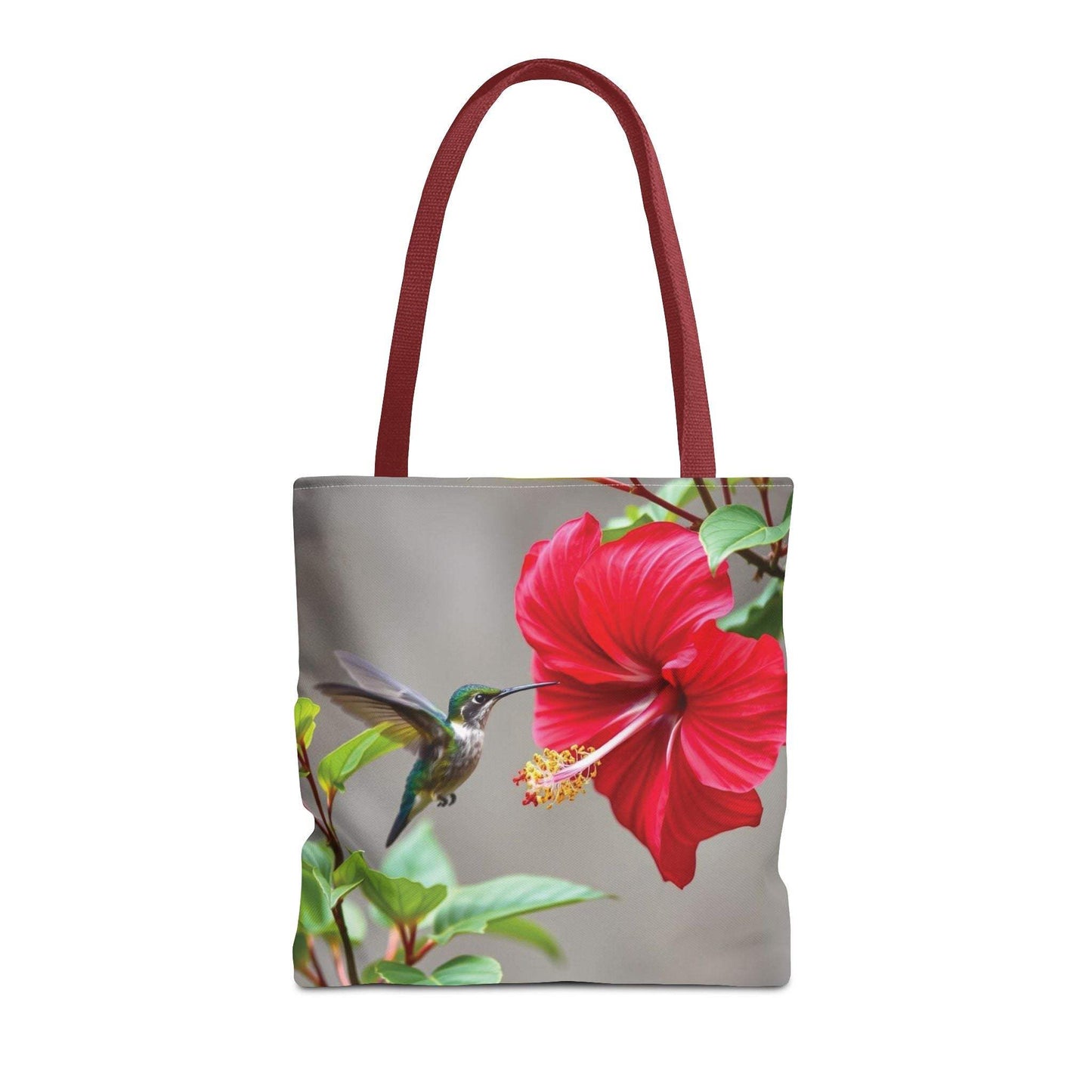 Hummingbird Tote Bag, Floral Shopping Bag, Eco-Friendly Beach Tote