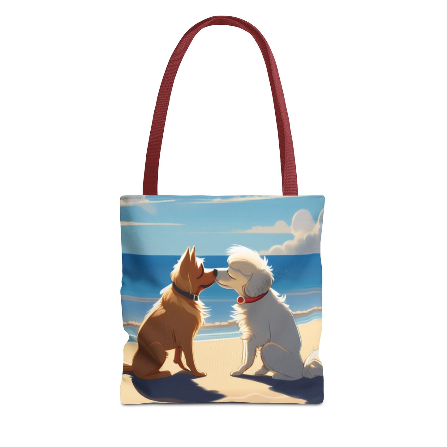 Pups on The Beach Tote Bag