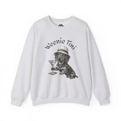 Skylaki Brand Unisex— 'Weenie Tini' Dachshund Cocktail Crewneck