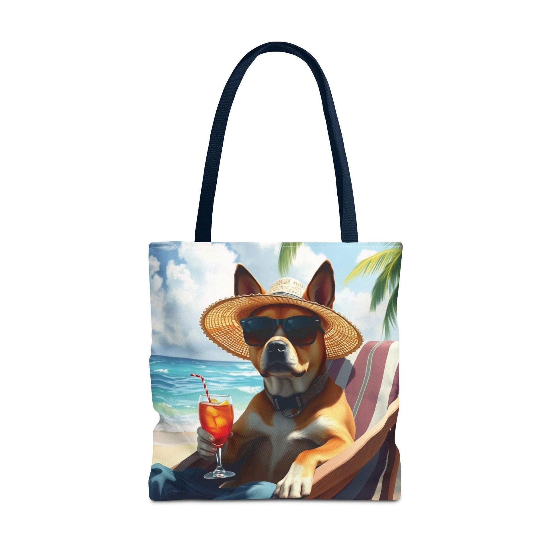 Dog Tote Bag Summer Vibes - Relaxing Beach Style Fun Design