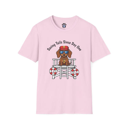 Doxie Lifeguard Tee Unisex – "Saving Tails Since Day One" T-shirt by Skylaki