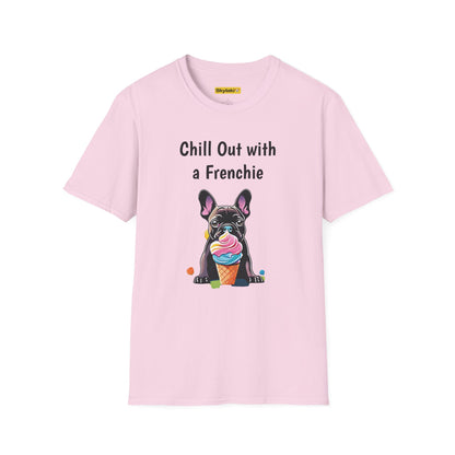 Ice Cream Frenchie  Softstyle T-Shirt