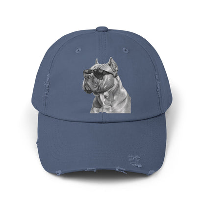 Fun Baseball Cap - Stylish Distressed Dog Cap