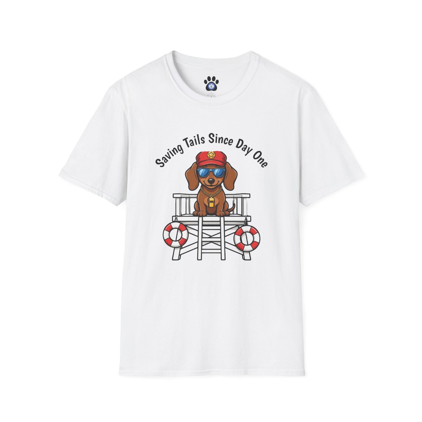 Doxie Lifeguard Tee Unisex – "Saving Tails Since Day One" T-shirt by Skylaki