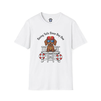 Doxie Lifeguard Tee Unisex – "Saving Tails Since Day One" T-shirt by Skylaki