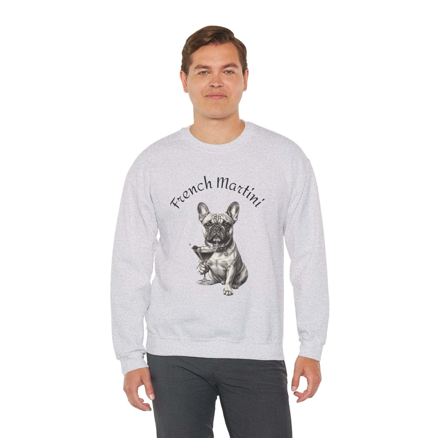 French Martini French Bulldog Sweatshirt – Cozy & Stylish