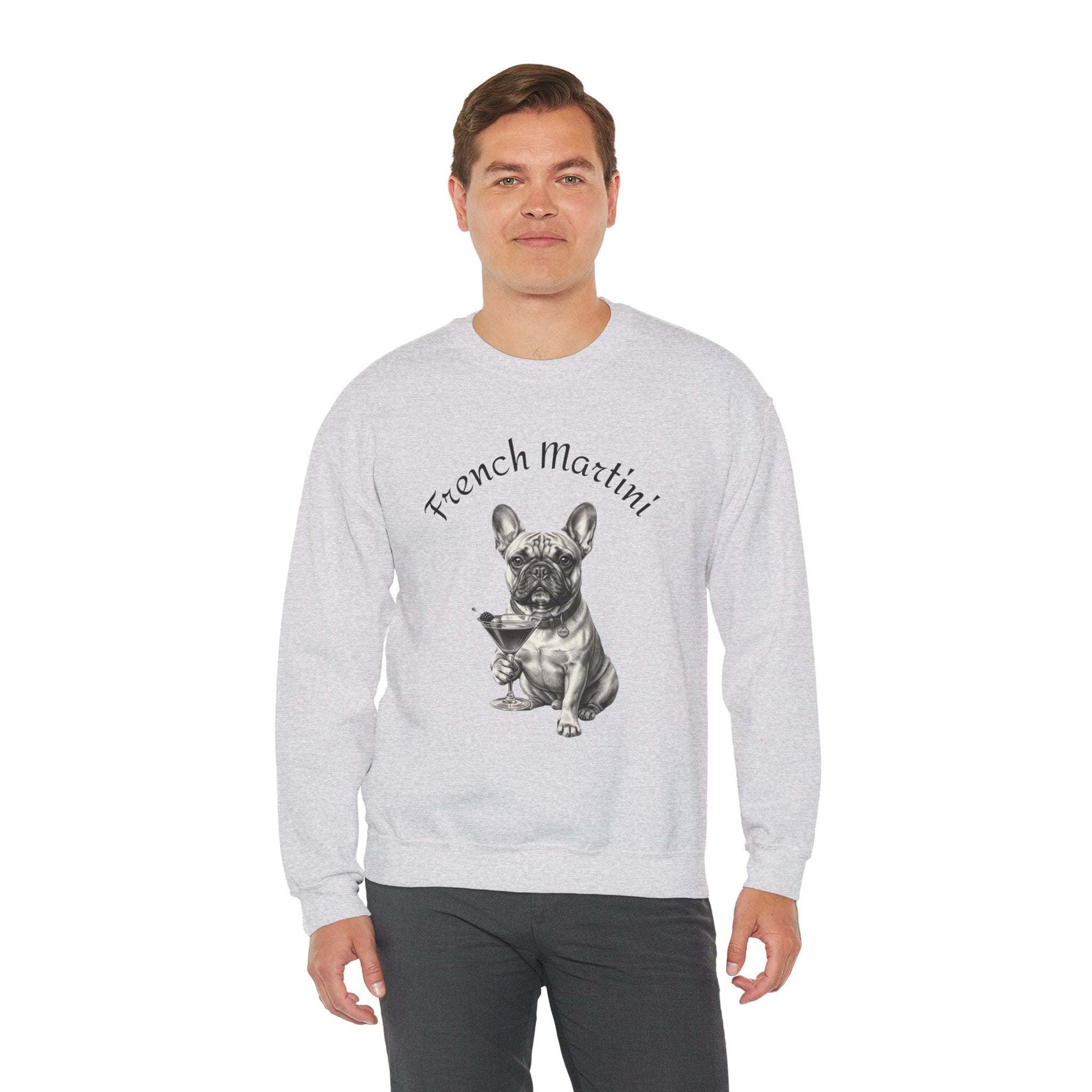 French Martini French Bulldog Sweatshirt – Cozy & Stylish