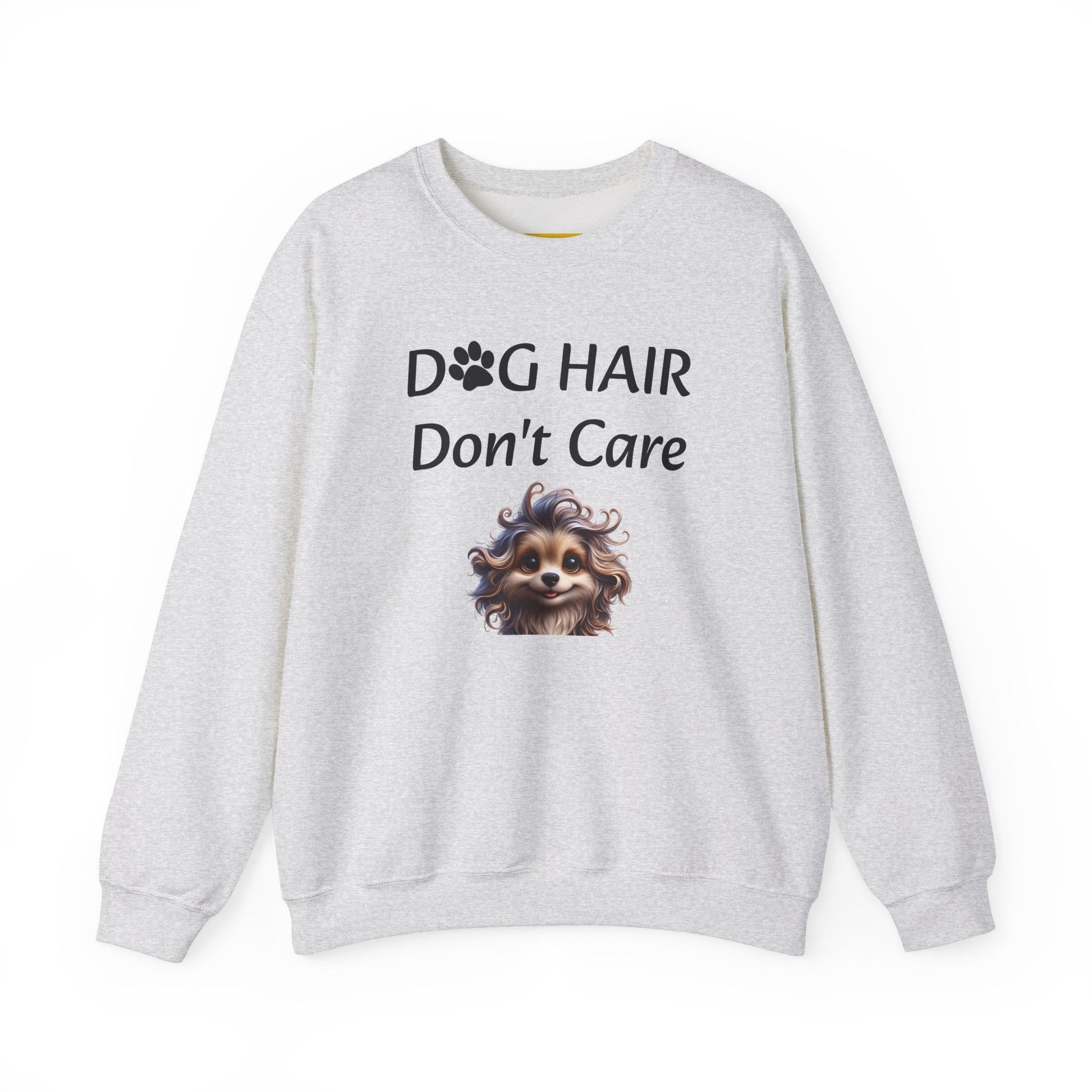 Sweatshirt Crewneck Unisex Heavy Blend Dog Hair Don't Care Style