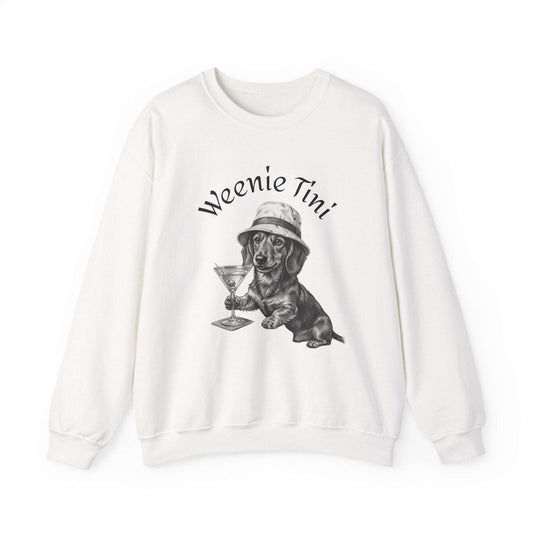 Weenie Tini' Dachshund Cocktail Crewneck
