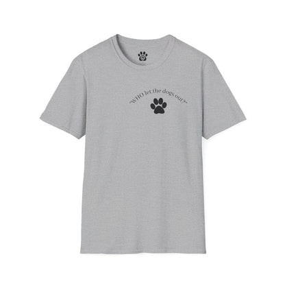 Who Let the Dogs Out? Skylaki Brand paw print tee with soft cotton material and minimalist design