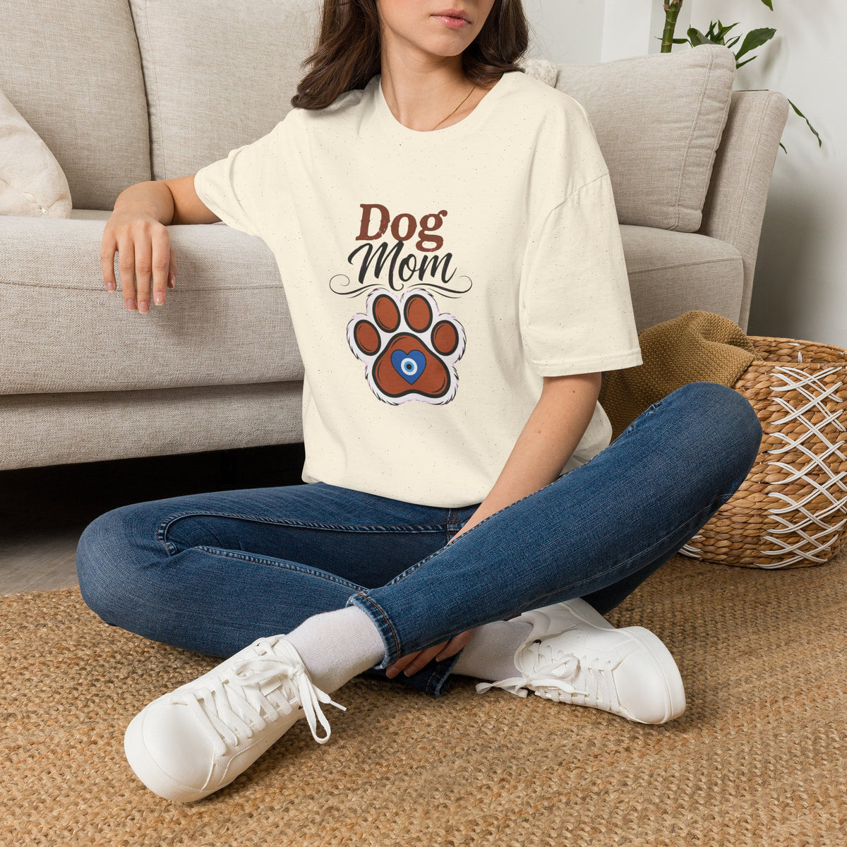 Dog Mom t shirt Unisex designed by Skylaki