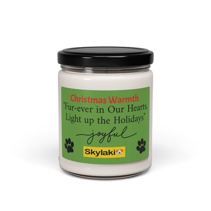 Christmas Warmth Scented Soy Candle, 9oz