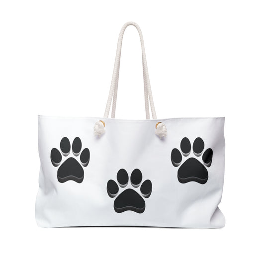 Paw Print Weekender Bag