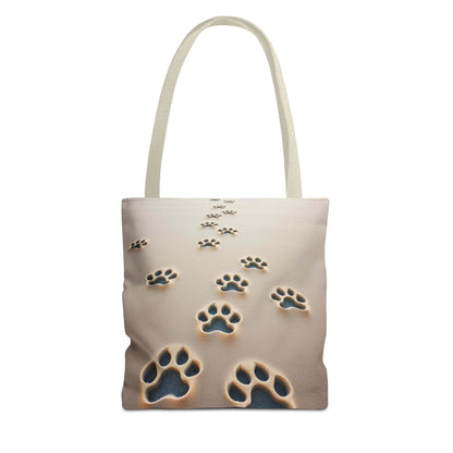 Paw Print Tote Bag with Handles - Stylish Gift for Pet Lovers
