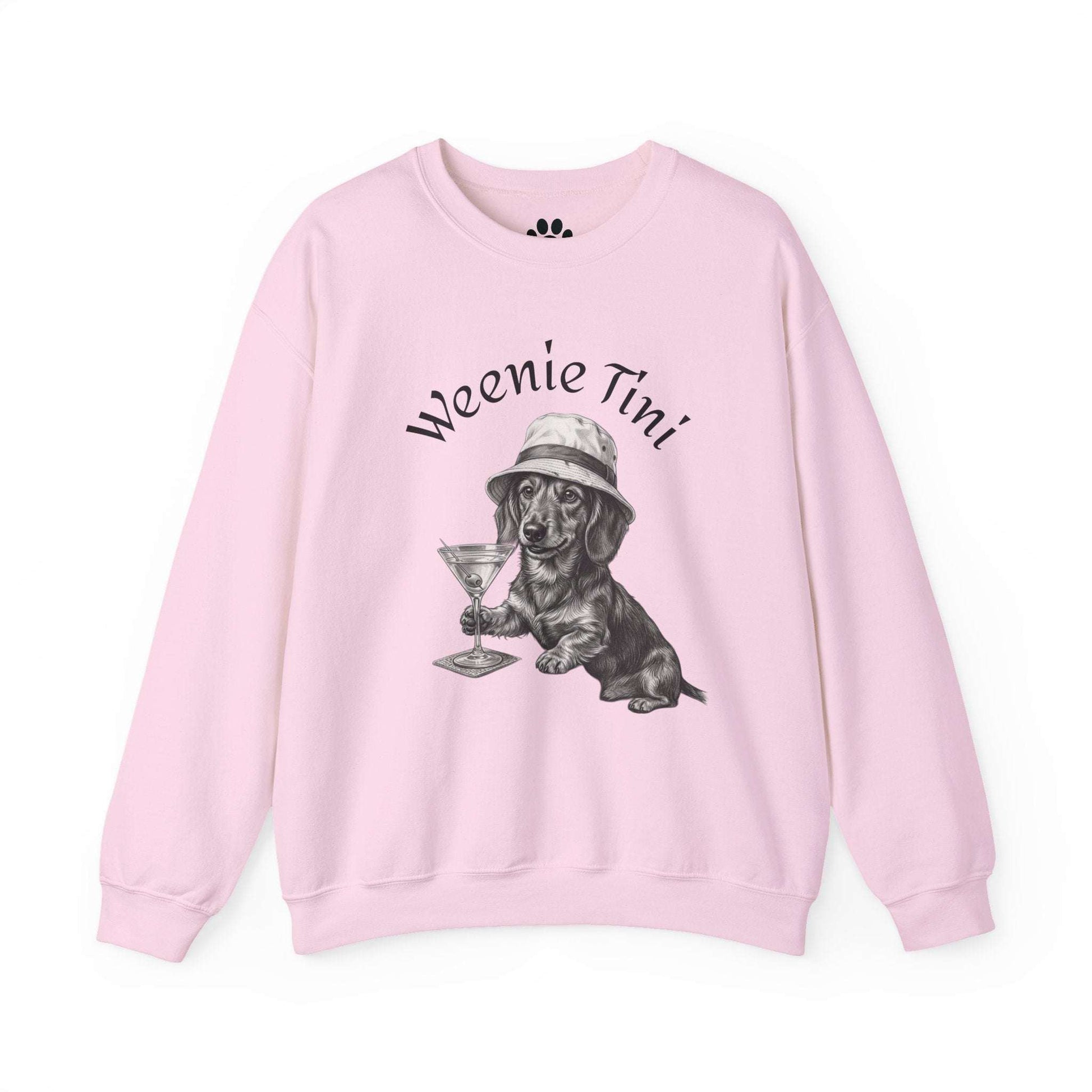 Skylaki Brand Unisex— 'Weenie Tini' Dachshund Cocktail Crewneck