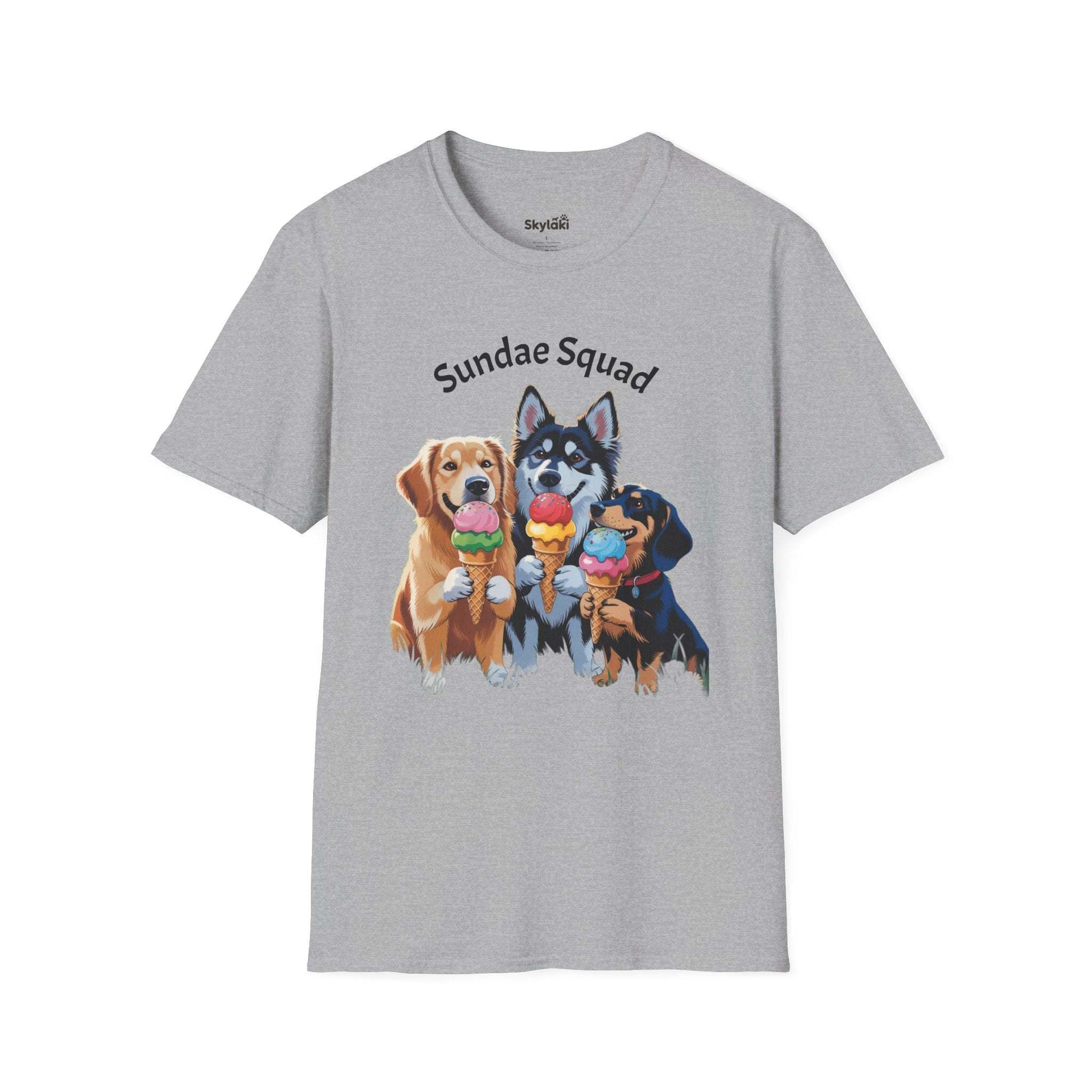 Sundae Squad Dog T-Shirt — Cute Ice Cream Puppies Tee