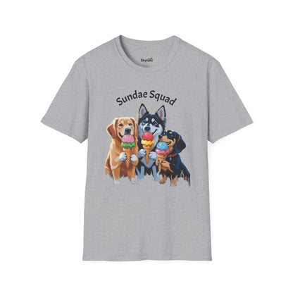 Sundae Squad Dog T-Shirt — Cute Ice Cream Puppies Tee