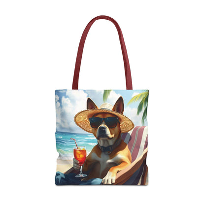 Dog Tote Bag Summer Vibes - Relaxing Beach Style Fun Design