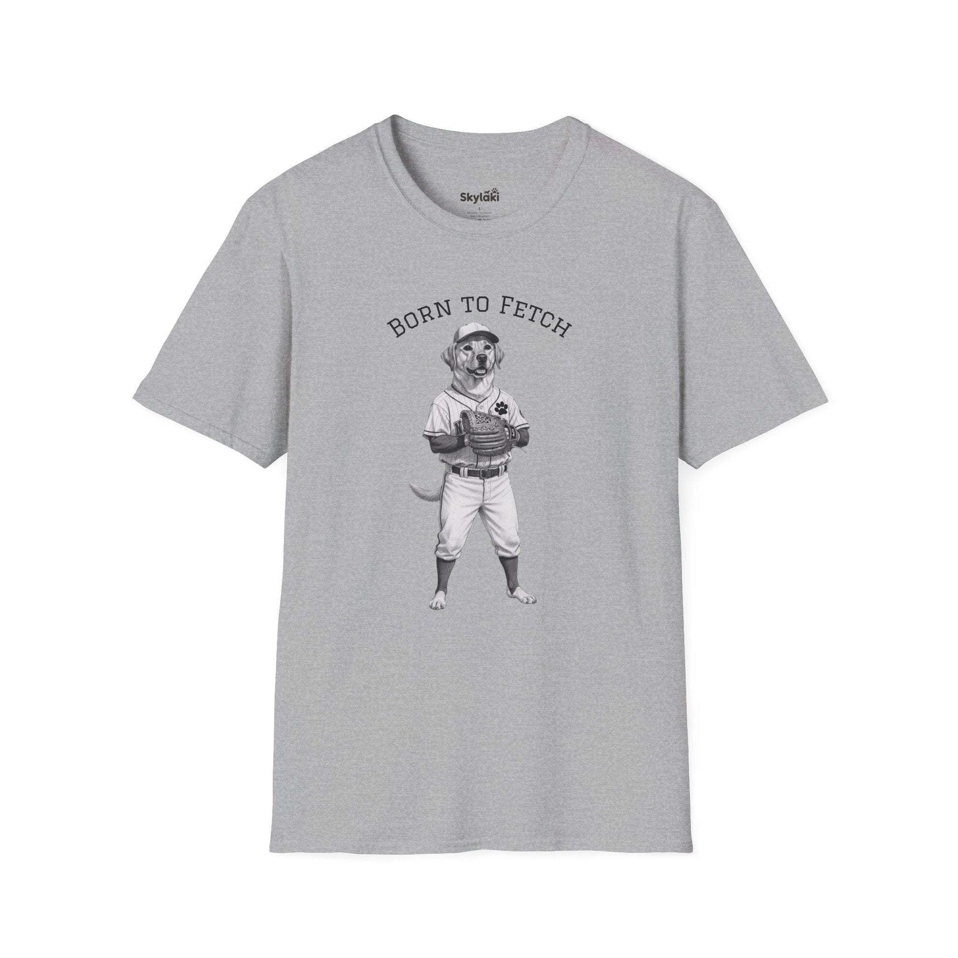 Dog Baseball T-Shirt | Born to Fetch Comfortable, Stylish Dog Tee