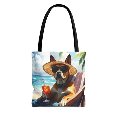 Dog Tote Bag Summer Vibes - Relaxing Beach Style Fun Design