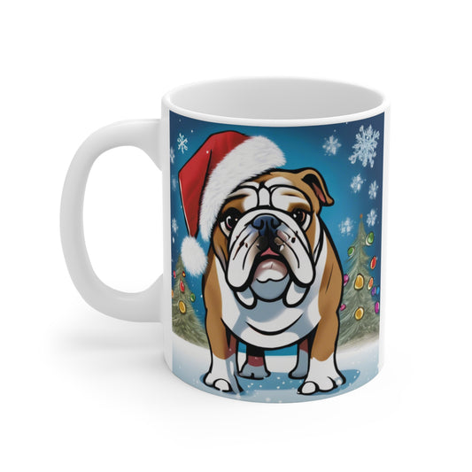 English Christmas Dog Mug 11oz