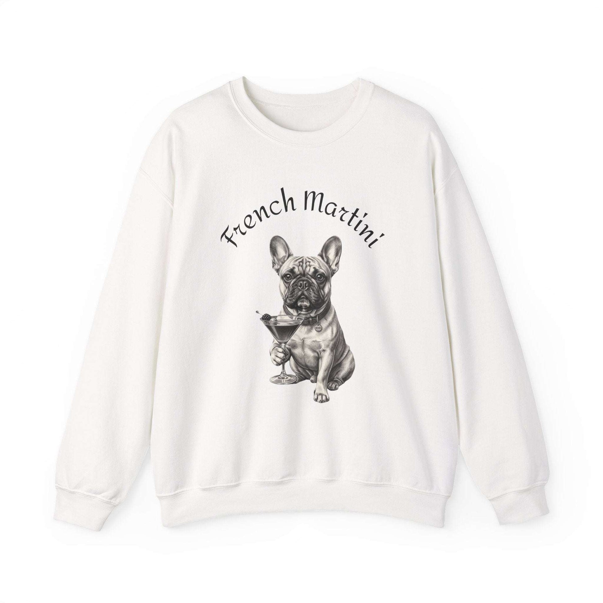 French Martini French Bulldog Sweatshirt – Cozy & Stylish
