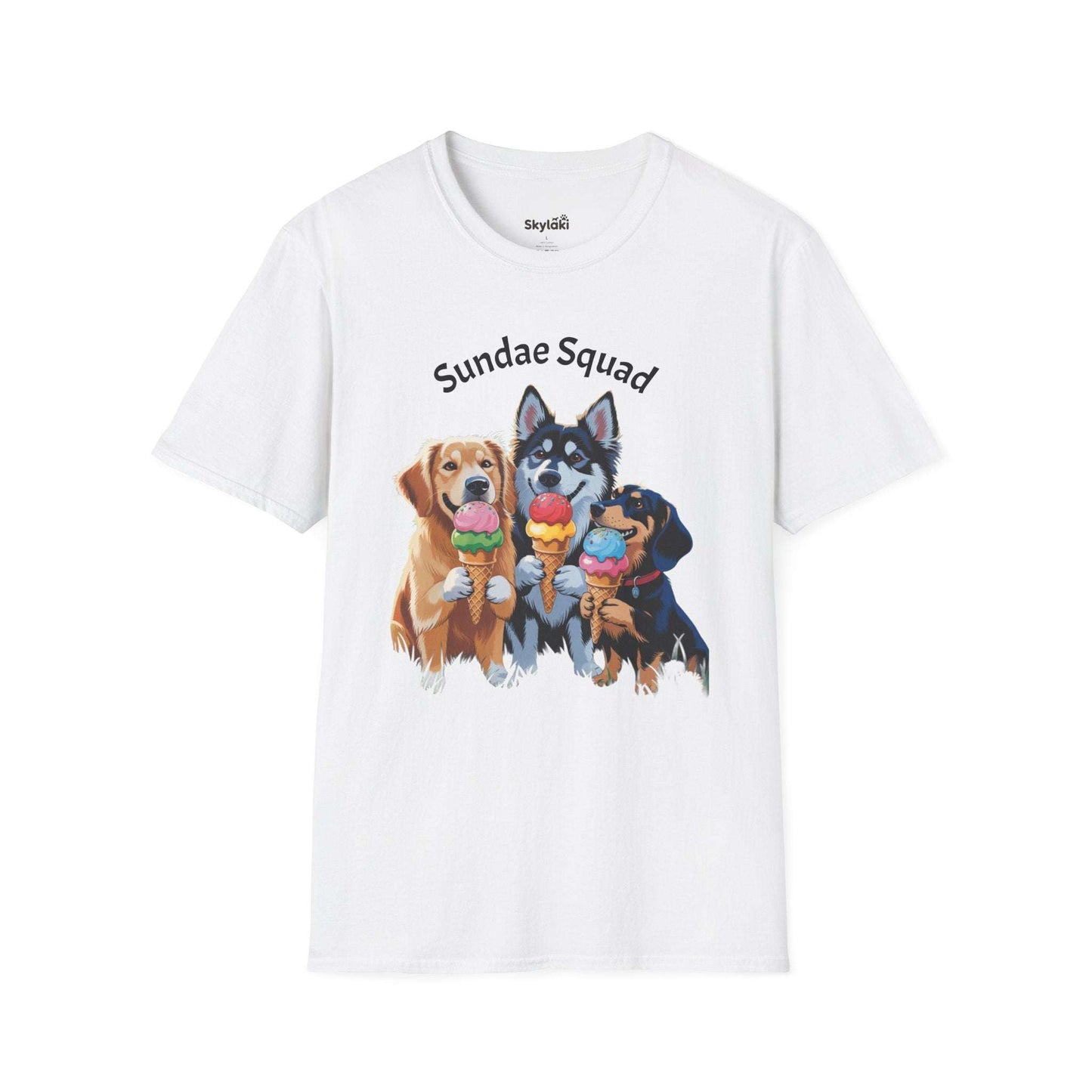  Sundae Squad Dog T-Shirt — Cute Ice Cream Puppies Tee