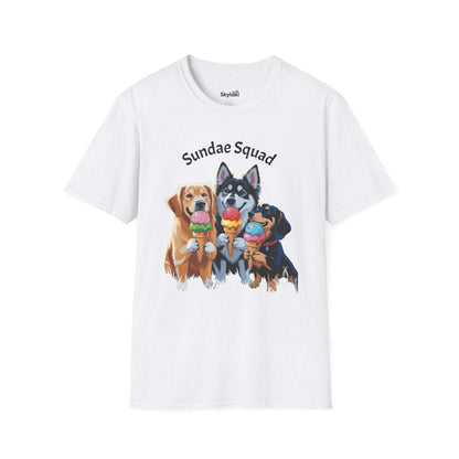  Sundae Squad Dog T-Shirt — Cute Ice Cream Puppies Tee