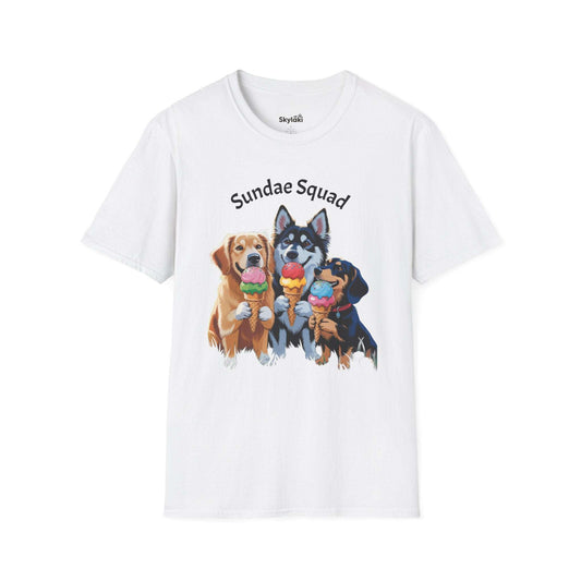  Sundae Squad Dog T-Shirt — Cute Ice Cream Puppies Tee