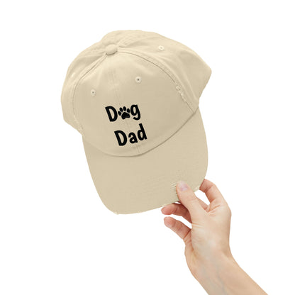 Unisex Distressed Dog Dad Cap