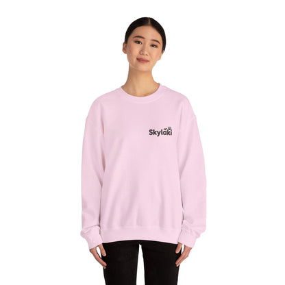 Unisex Heavy Blend™ Crewneck Sweatshirt in pink, cozy and stylish for everyday wear.