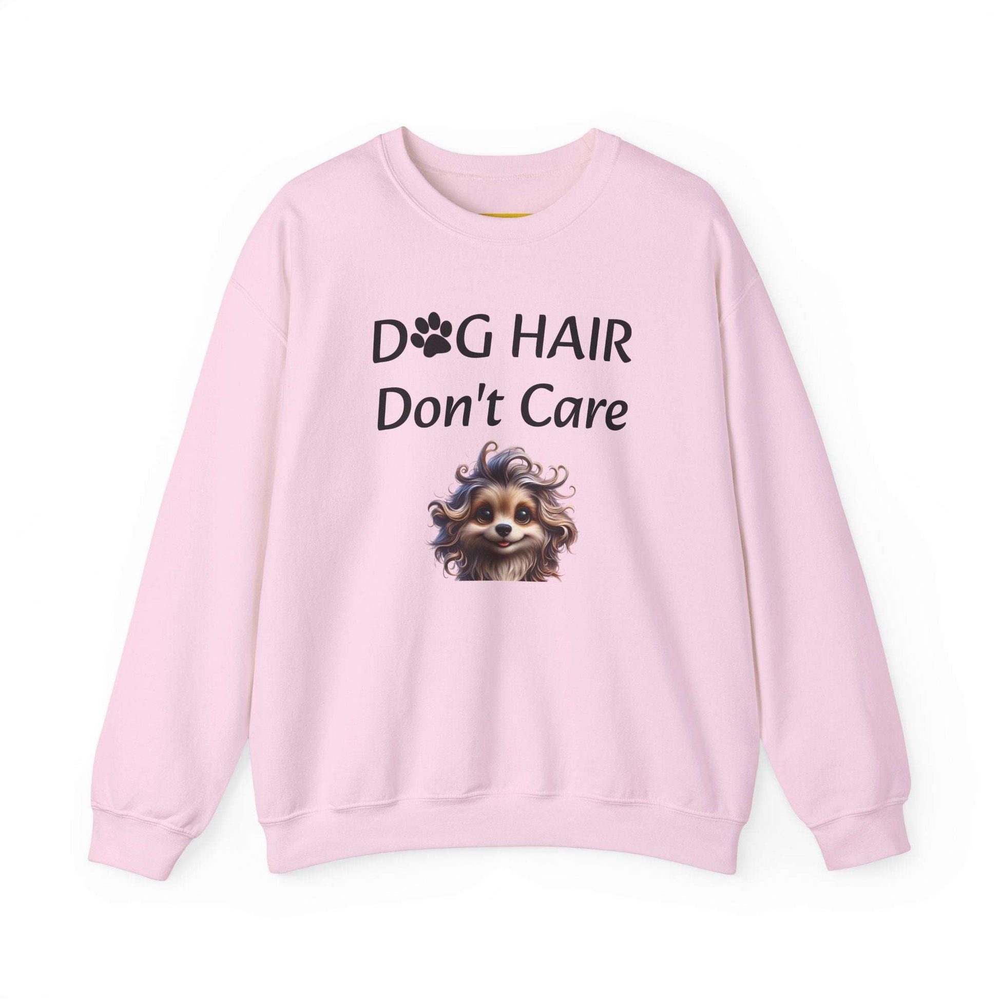 Sweatshirt Crewneck Unisex Heavy Blend Dog Hair Don't Care Style